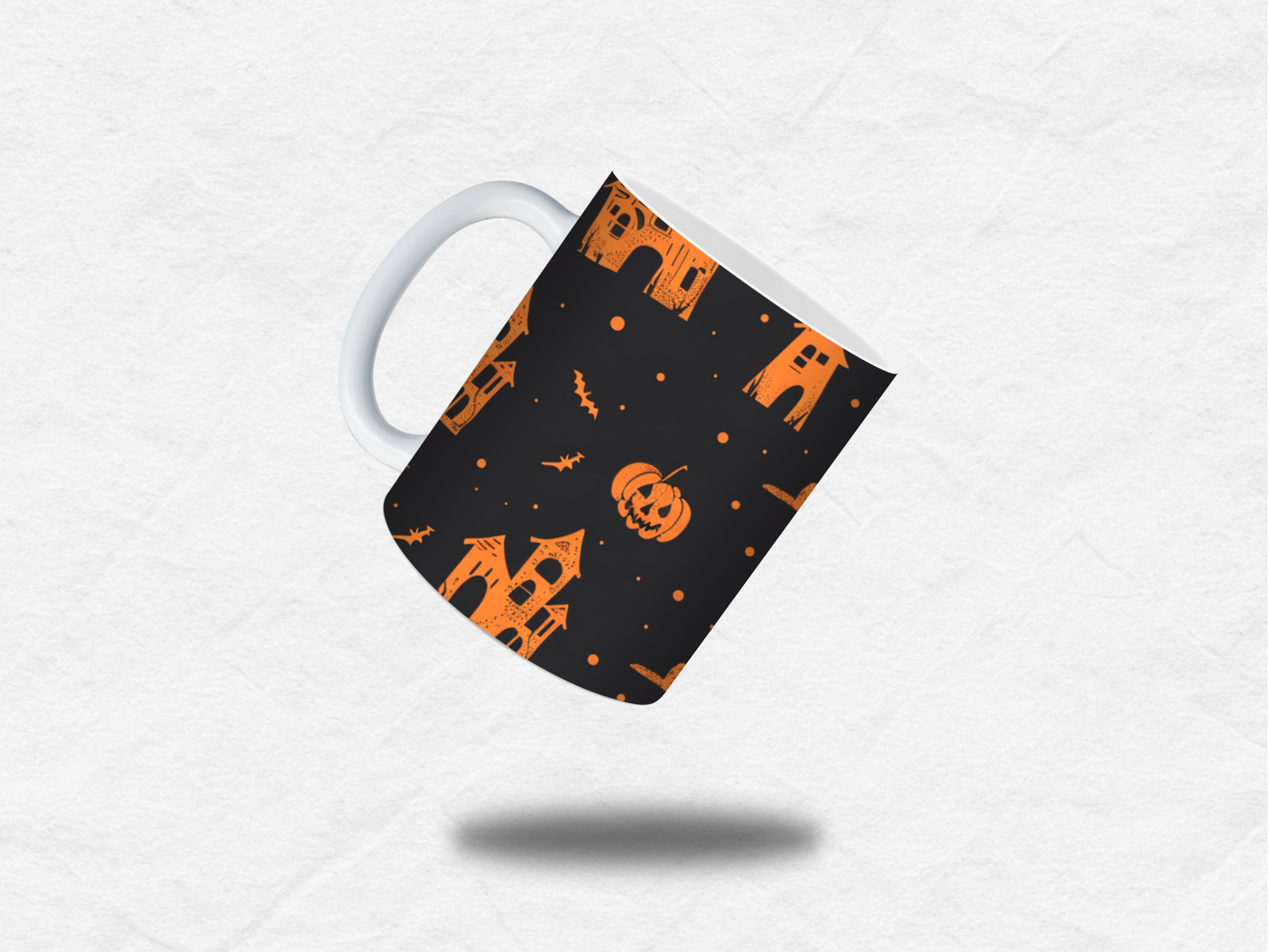 Mug Halloween – Maisons Hantées et Citrouilles