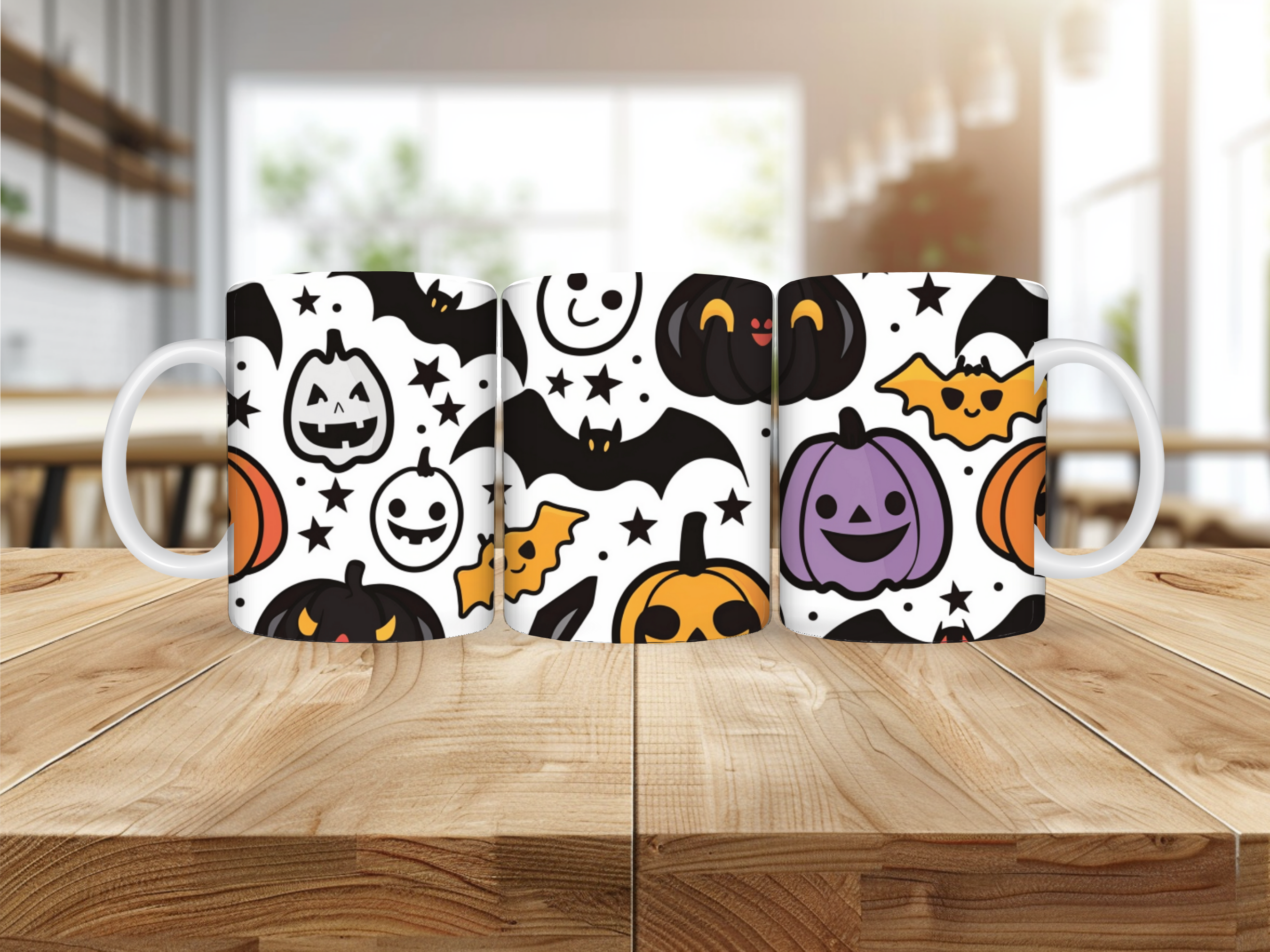 Mug Halloween – Motifs Cartoon Colorés