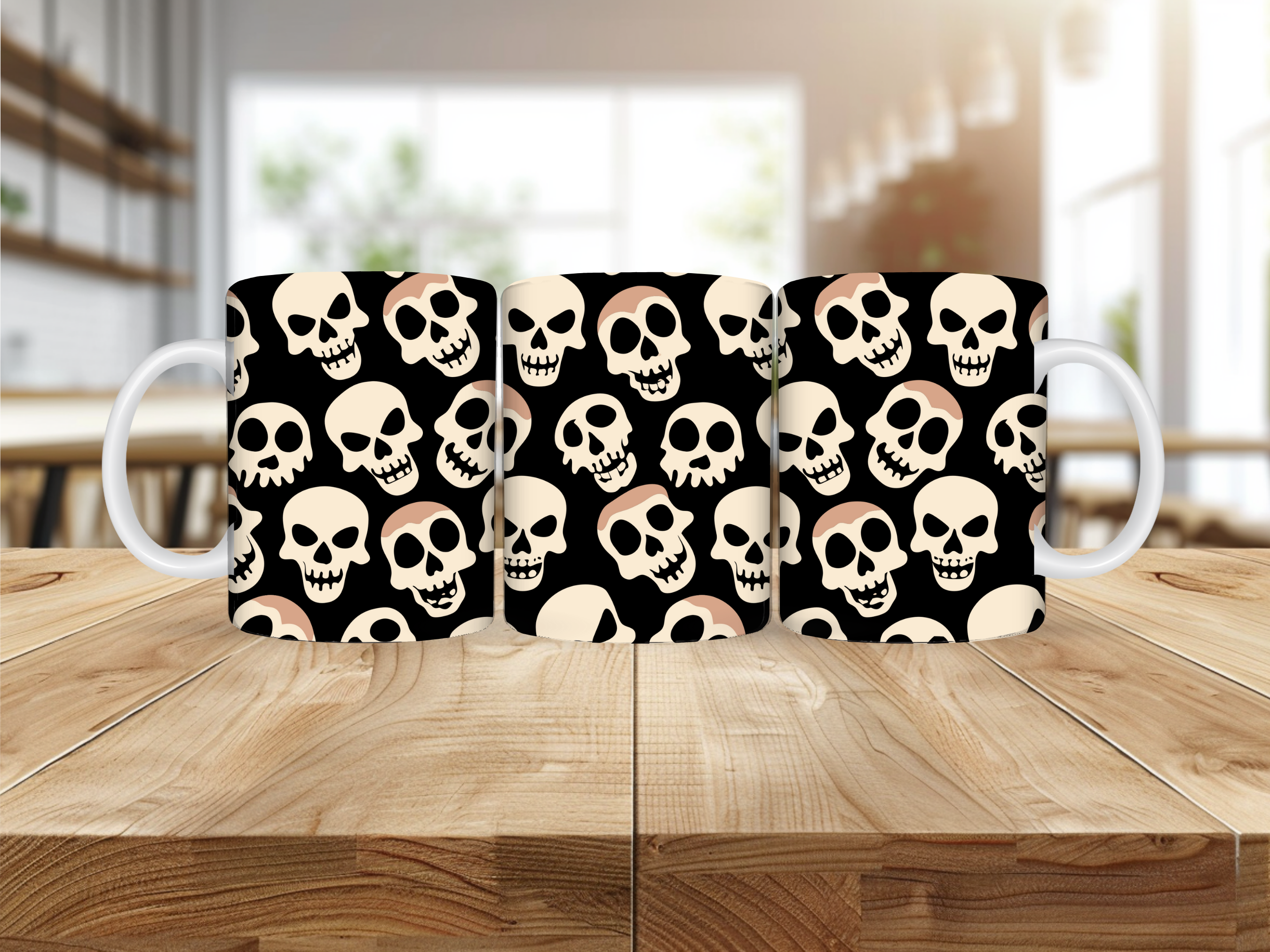 Mug Halloween – Motif Crânes
