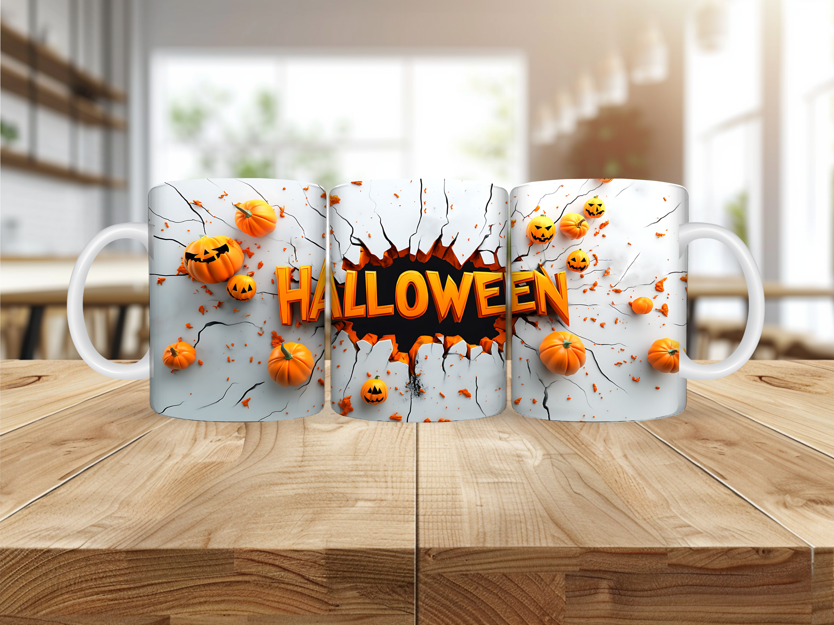 Mug Halloween – Explosion de Citrouilles