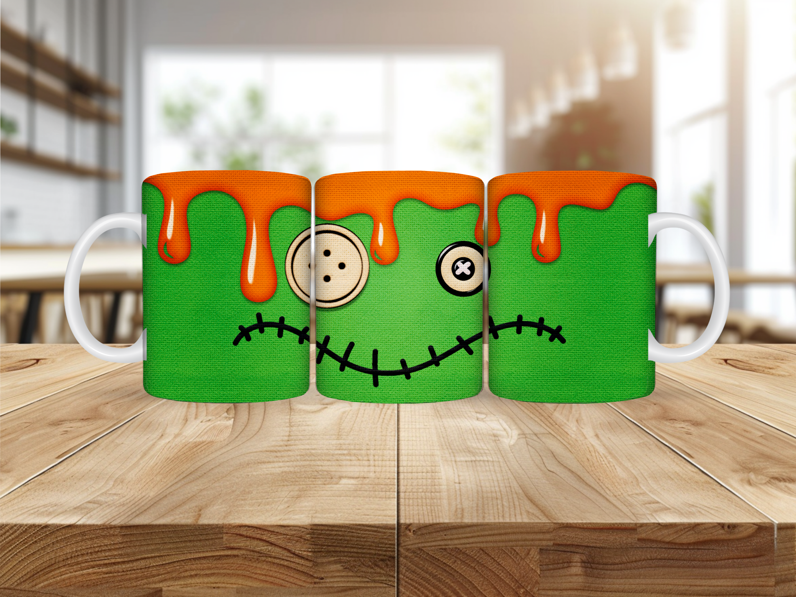 Mug Halloween – Monstre Vert