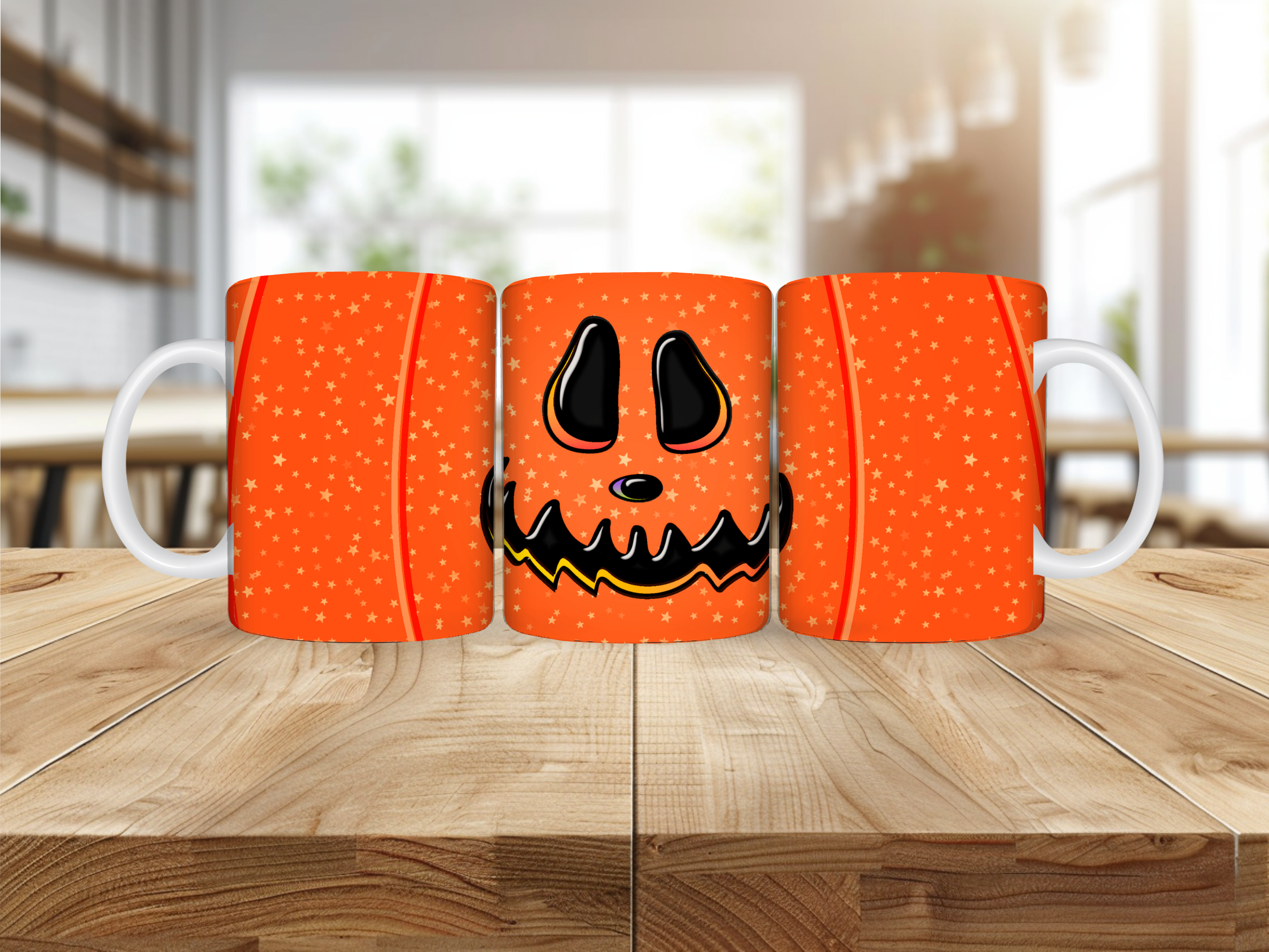 Mug Halloween – Citrouille Souriante