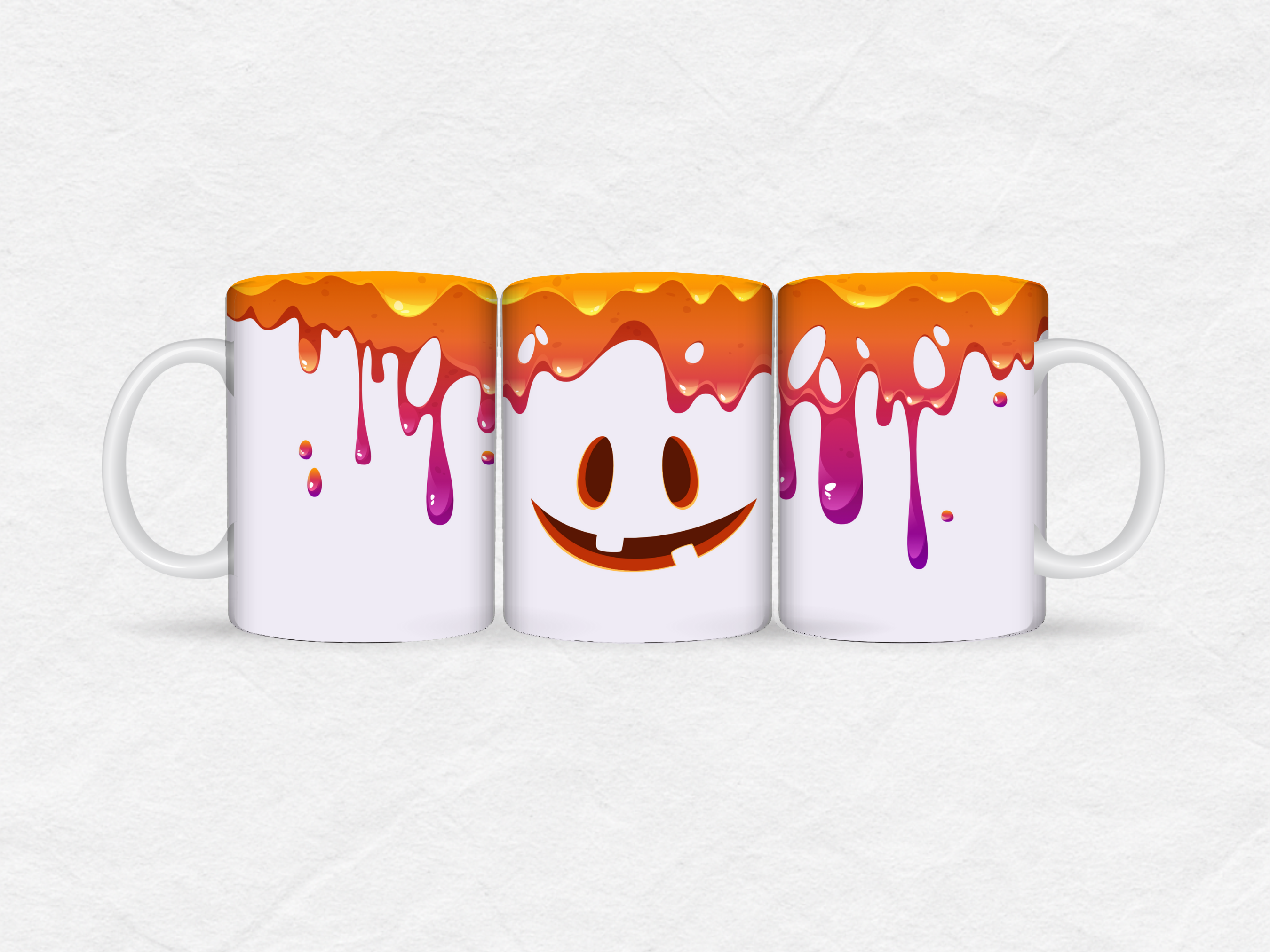 Mug Halloween – Citrouille Coulures