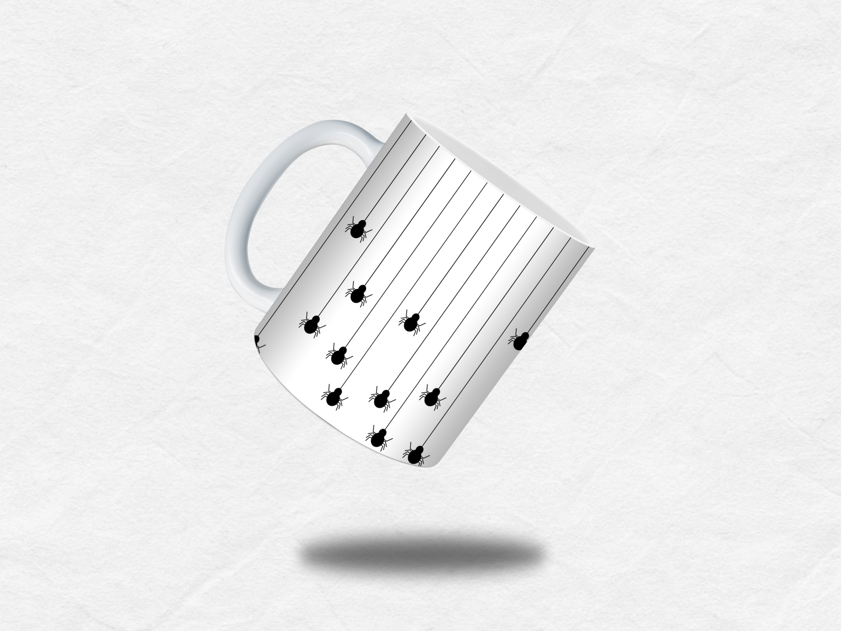 Mug Halloween – Araignées Suspendues