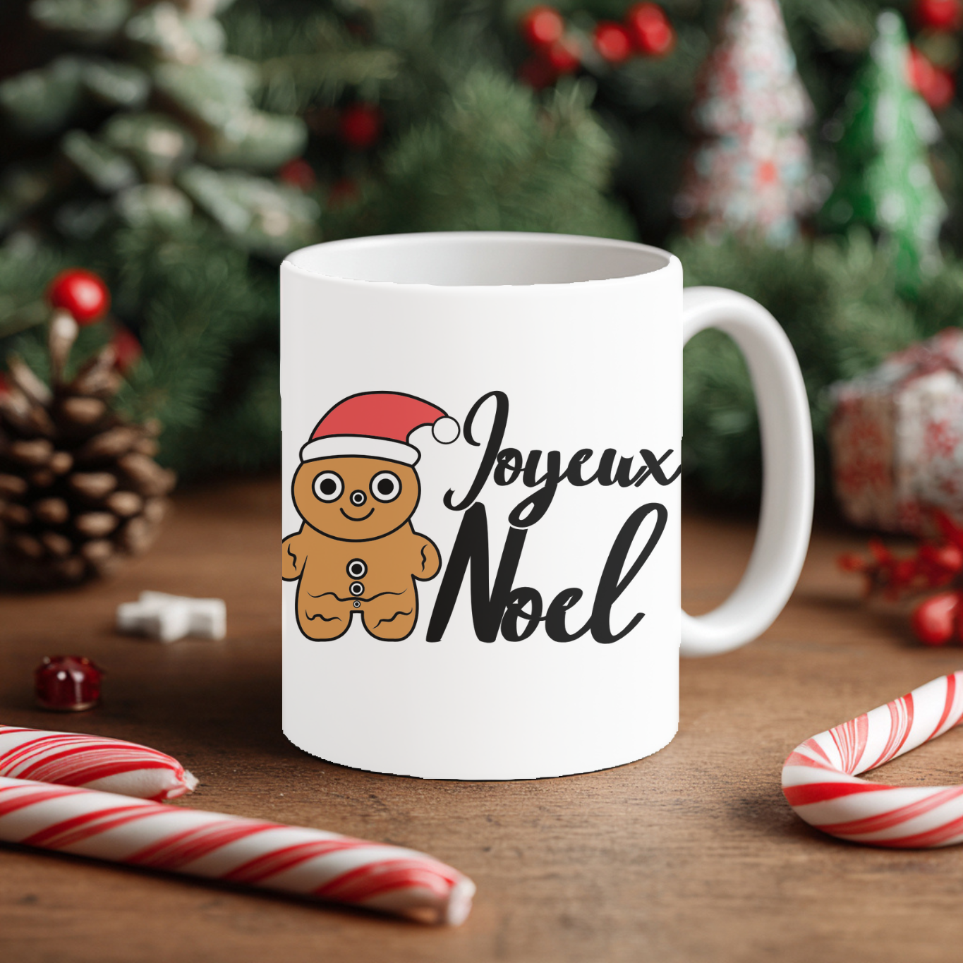 Mug Noël – Joyeux Noël biscuit pain d’épices