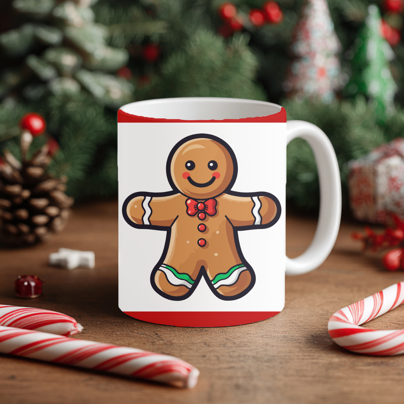 Mug Noël – Biscuit pain d’épices joyeux