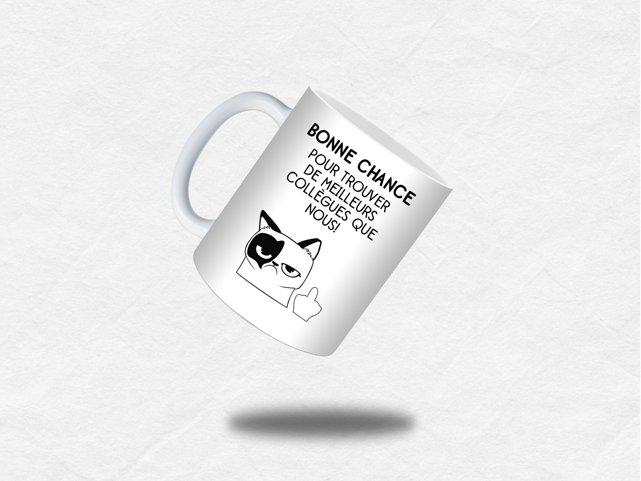 Mug départ collègue – “Bonne chance pour trouver des collègues aussi cool que nous”