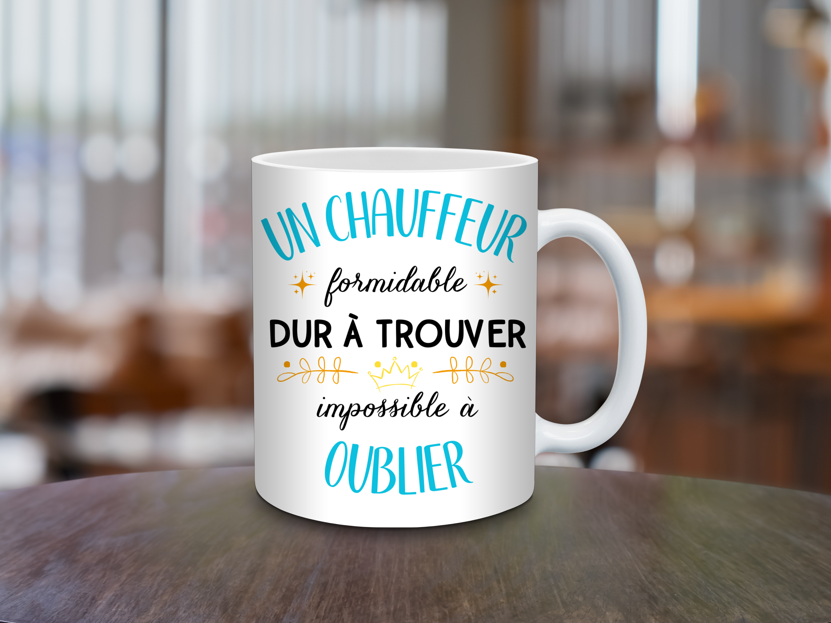 Mug Départ & Retraite – “Un chauffeur formidable, dur à trouver, impossible à oublier”