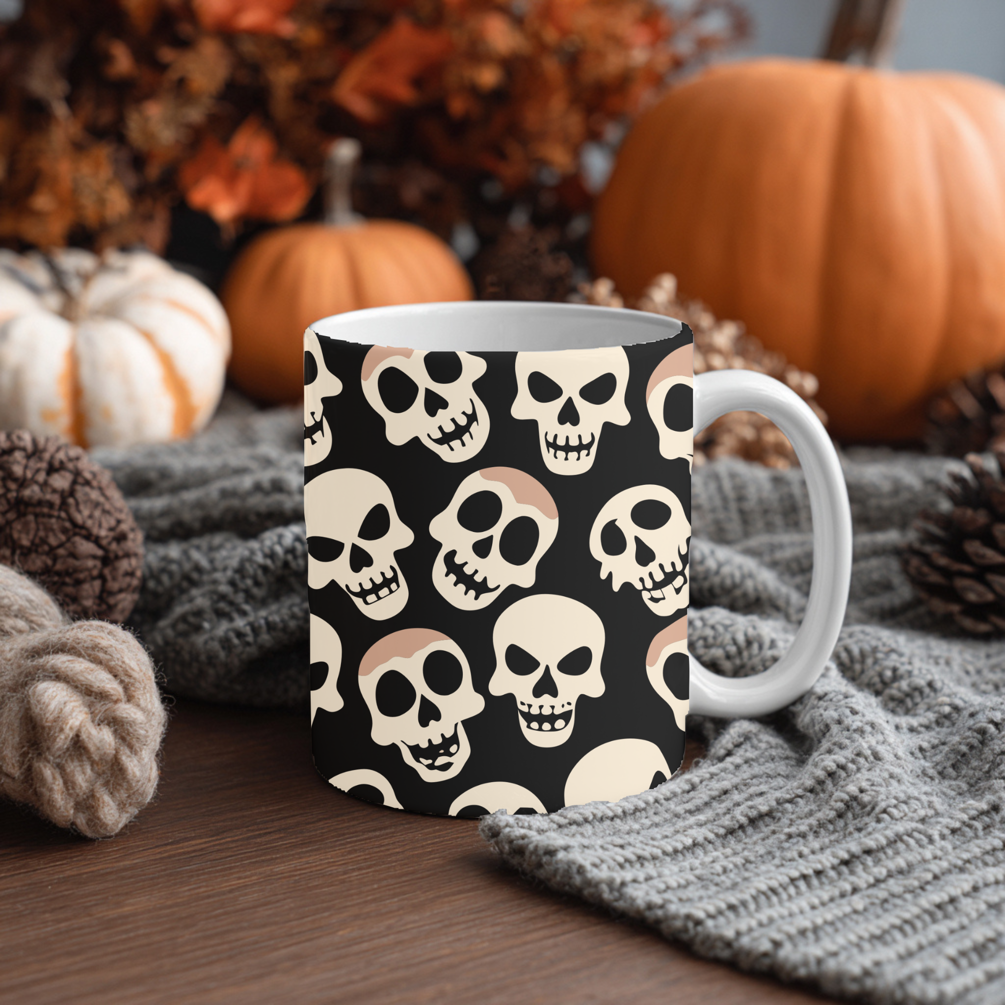 Mug Halloween – Motif Crânes