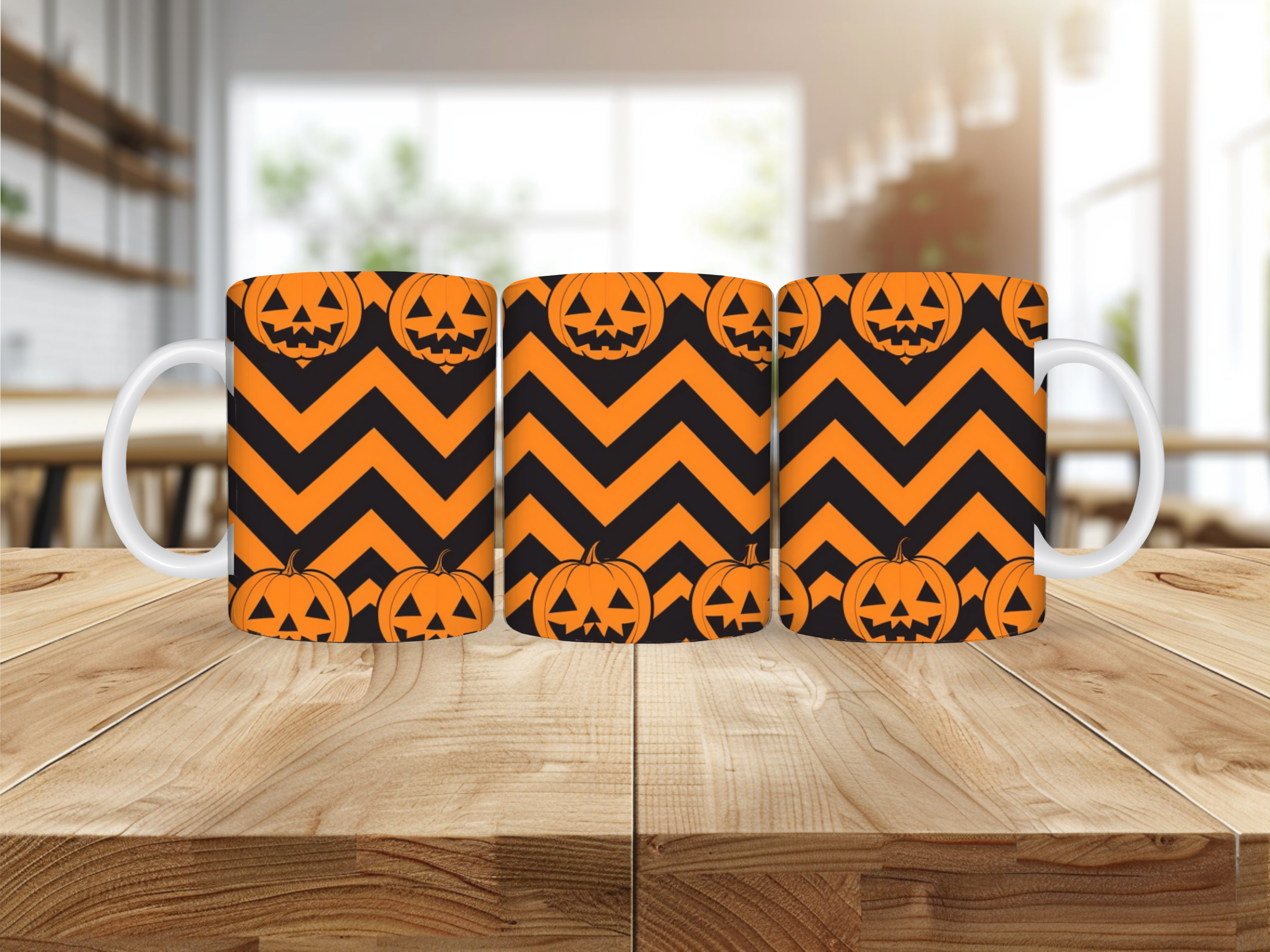 Mug Halloween – Zigzag Citrouilles