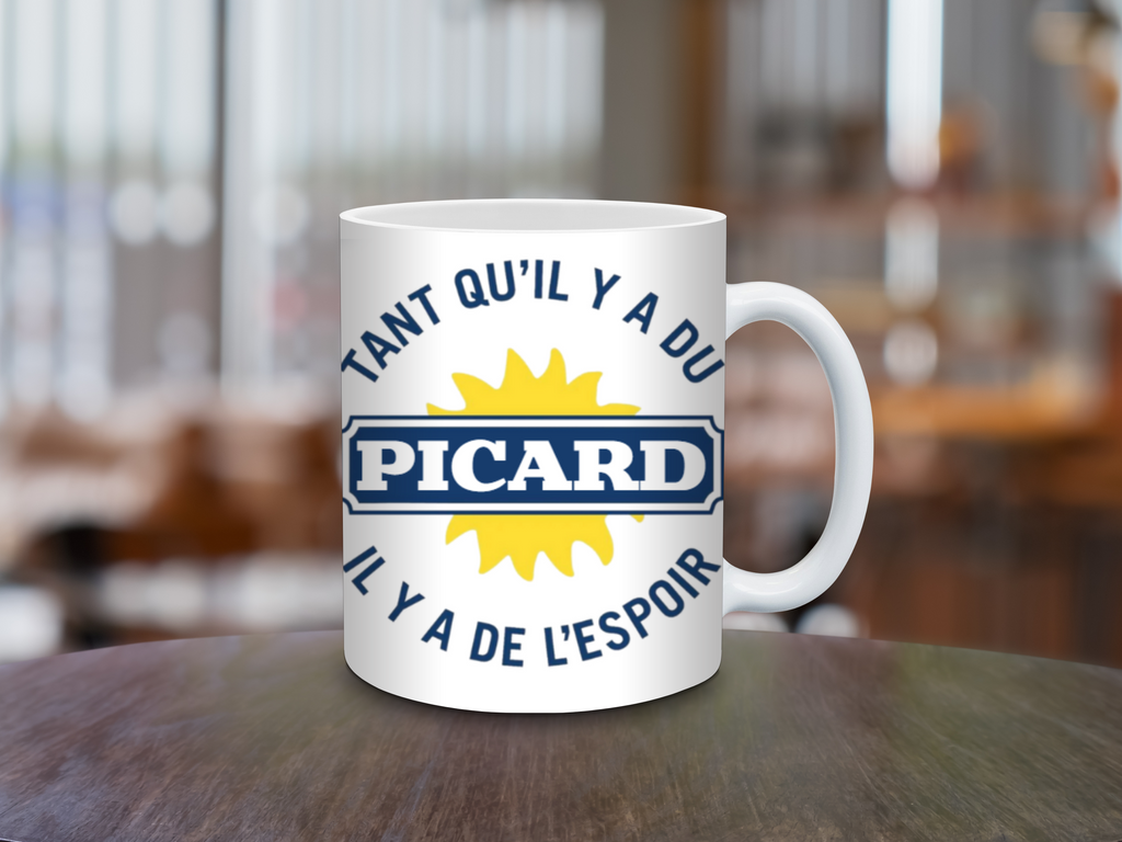Mug humour – “Tant qu’il y a du Picard, il y a de l’espoir”
