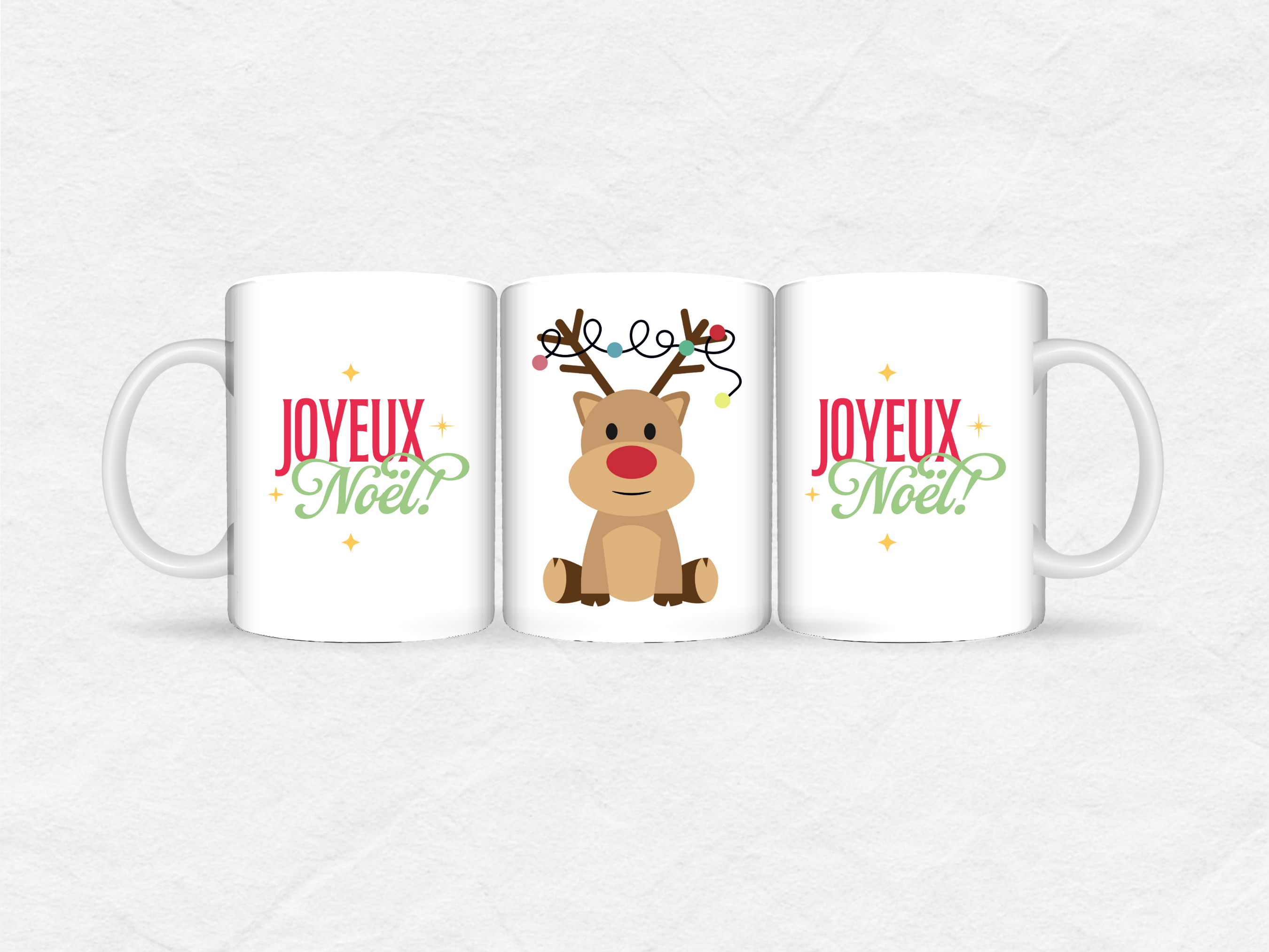 Mug Noël – Joyeux Noël renne festif