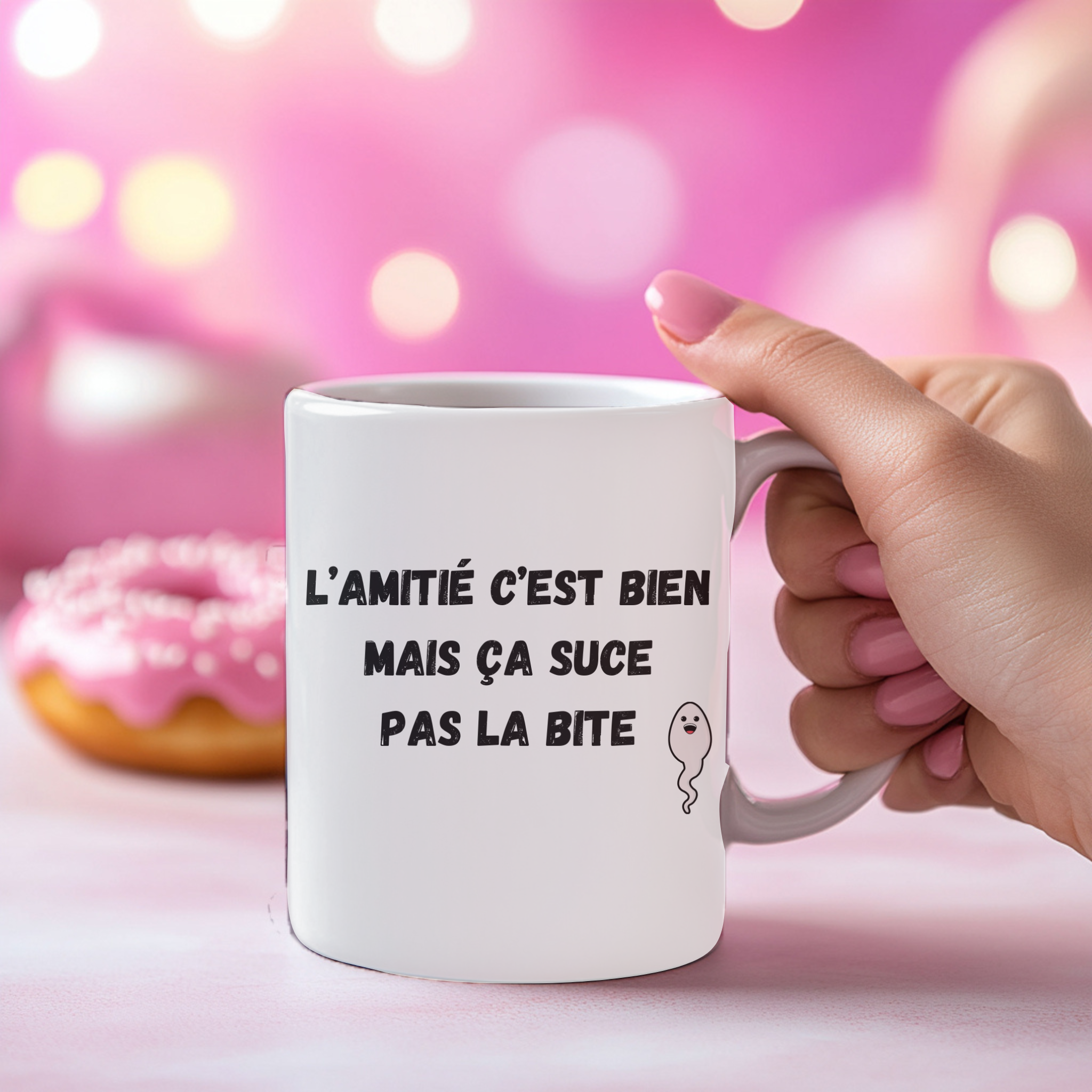 Mug humour 18+ – Citation amitié décalée