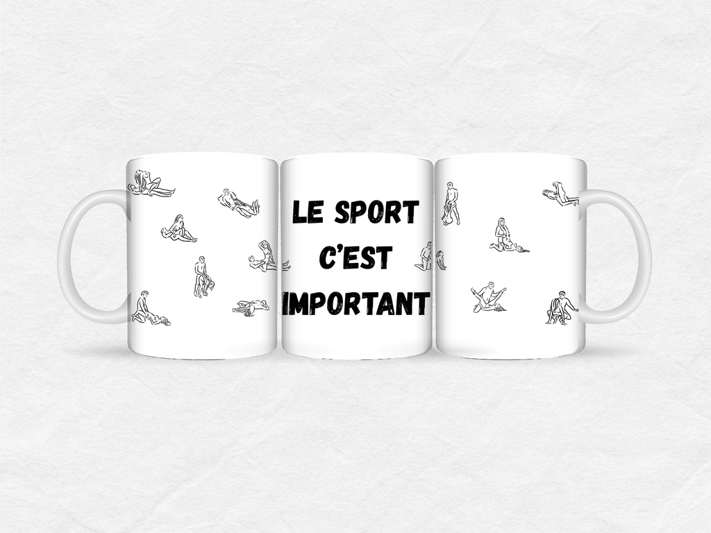 Mug humour 18+ – “Le sport c’est important”